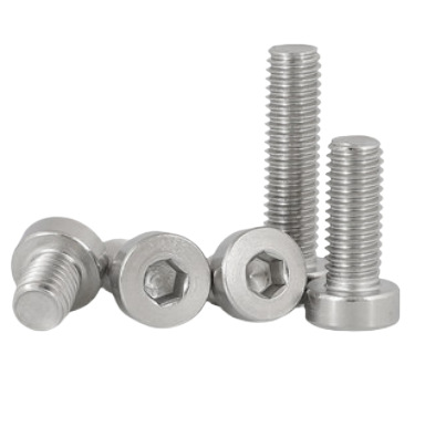Paidu 304 stainless steel hexagon socket thin cylindrical head machine screw DIN7984 short head hexagon socket bolt