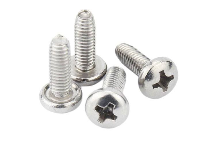 Paidu 304 stainless steel pan head triangular teeth self-locking screws GB6560 triangular self-tapping screws