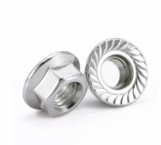 Paidu flange nut metal flange lock nut self-locking nut flange lock nut 304 stainless steel