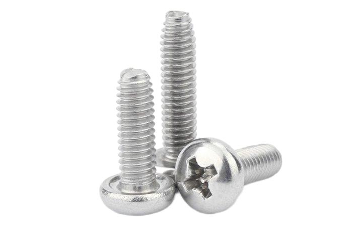 Paidu 304 stainless steel pan head triangular teeth self-locking screws GB6560 triangular self-tapping screws