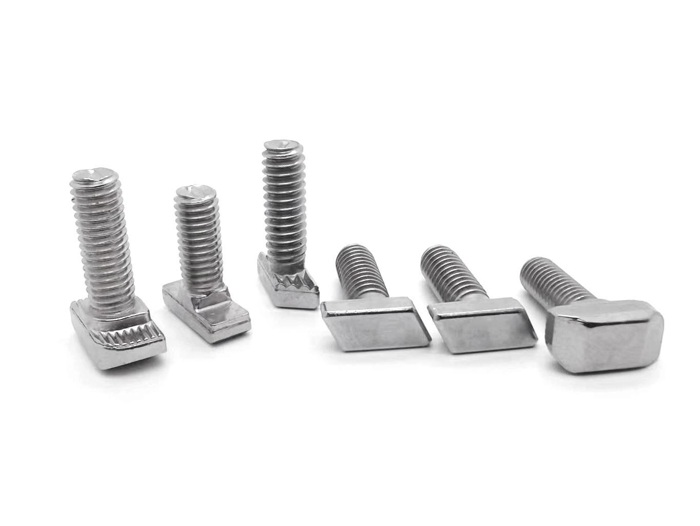 Paidu 304 stainless steel T-bolt T-screw aluminum profile photovoltaic slot square head screw