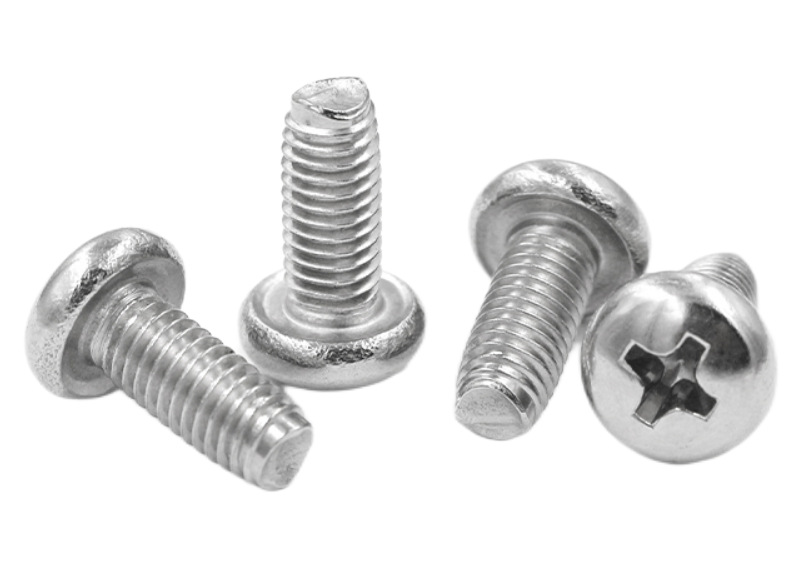 Paidu 304 stainless steel pan head triangular teeth self-locking screws GB6560 triangular self-tapping screws