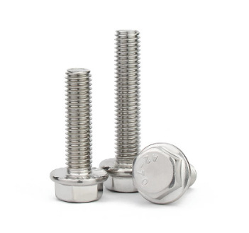 Paidu flange bolt toothed flange screw outer hexagonal screw anti-loose 304 stainless steel GB5789 factory direct sales