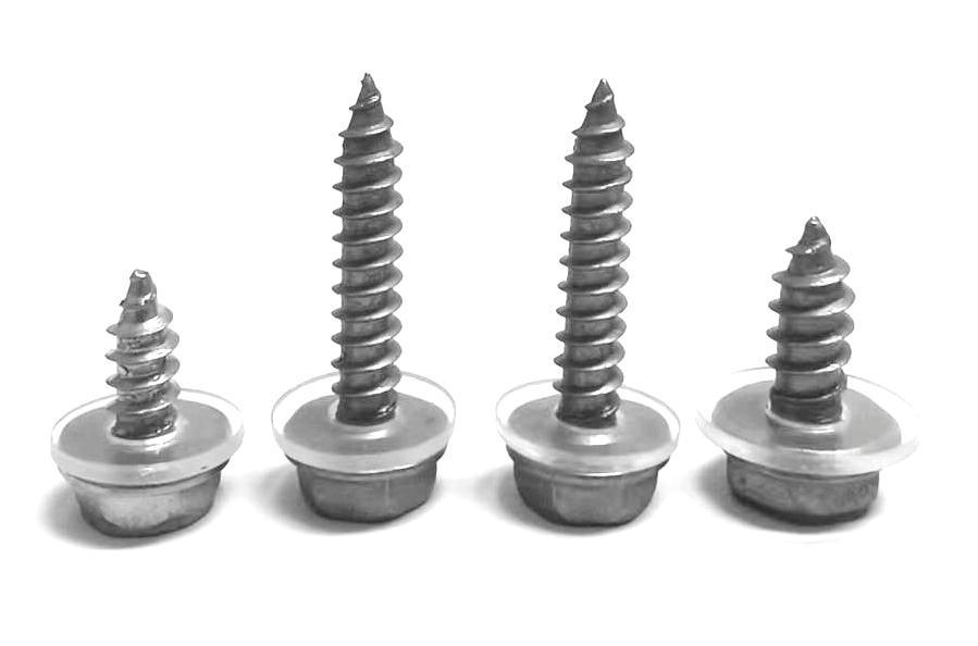 Paidu zinc-nickel alloy cross hexagonal flange self-tapping nail hexagonal self-tapping air conditioner external unit screw nylon ring combination screw