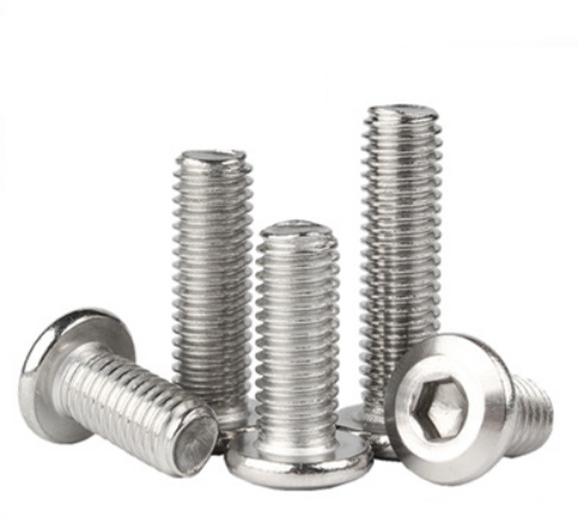 Paidu stainless steel 304 flat round head inner hexagon large flat head screw furniture chamfering screw bolt M6