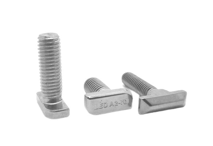 Paidu 304 stainless steel T-bolt T-screw aluminum profile photovoltaic slot square head screw