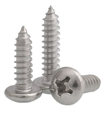 Paidu 304 stainless steel cross recessed pan head self-tapping nail round head self-tapping screw GB845 extended wood screw