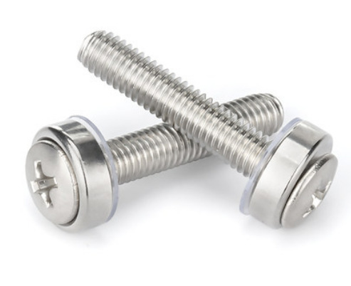 Paidu crown screw cabinet three combination screw buckle screw nut combination 304 stainless steel factory direct sales