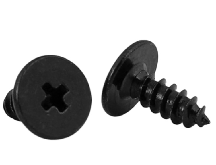 Paidu 304 stainless steel cross flat head self-tapping screw flat head screw black zinc screw black flat head self-tapping