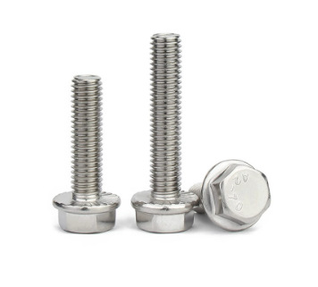 Paidu flange bolt toothed flange screw outer hexagonal screw anti-loose 304 stainless steel GB5789 factory direct sales