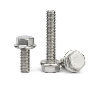 Paidu flange bolt toothed flange screw outer hexagonal screw anti-loose 304 stainless steel GB5789 factory direct sales