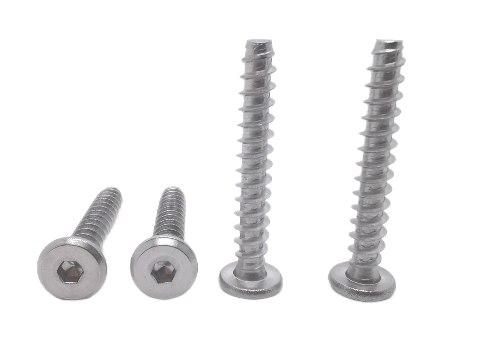 Paidu 304 stainless steel flat inner hexagonal self-tapping nails American-made inner hexagonal self-tapping nails American-made self-tapping screws