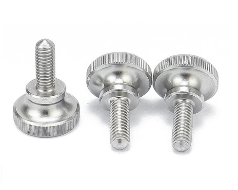 Paidu knurled screw high head knurled hand-twist bolt screw slingshot hand-tight hand-twist screw 304 stainless steel GB834