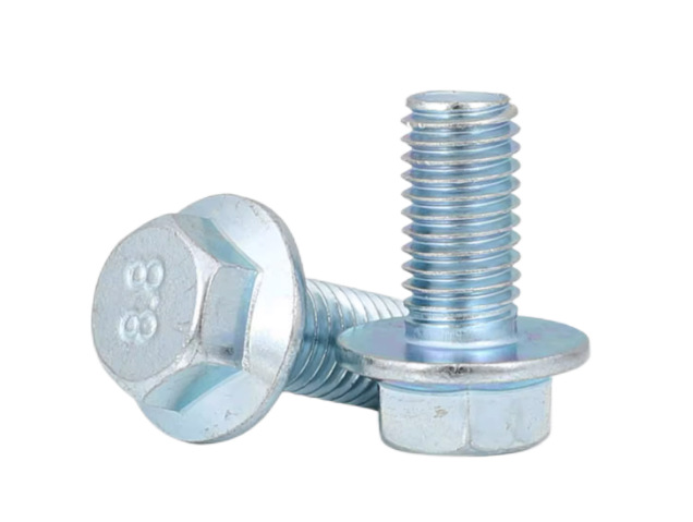 Paidu galvanized flange bolt hexagon flange screw auto parts screw 8.8 grade GB5787 factory direct sale