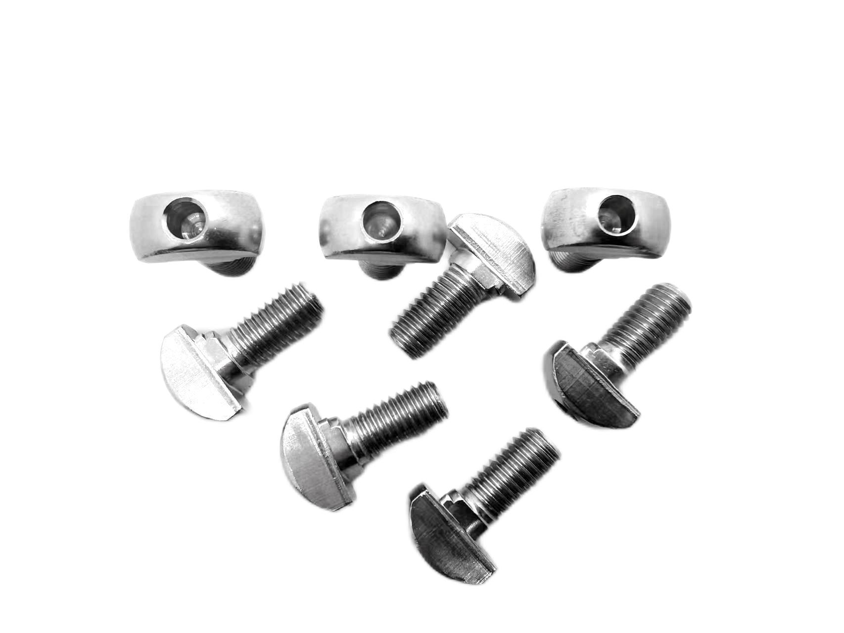 Paidu 304 stainless steel material custom T-bolt aluminum profile photovoltaic slot with t-type screw M6M8M10