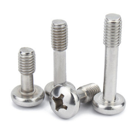 Paidu 304 stainless steel cross pan head loose non-removable screw round head does not protrude half-tooth bolt screw