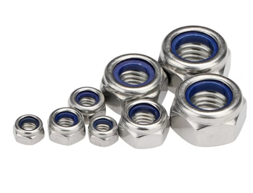 Paidu anti-loosening nut lock nut anti-skid nut nylon anti-loosening nut 304 stainless steel factory direct sales