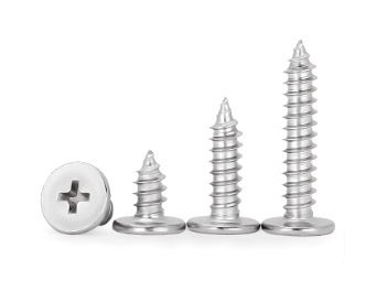 Paidu CA cross flat head self-tapping nail thin head self-tapping nail flat head pointed tail cross 304 stainless steel factory direct sales