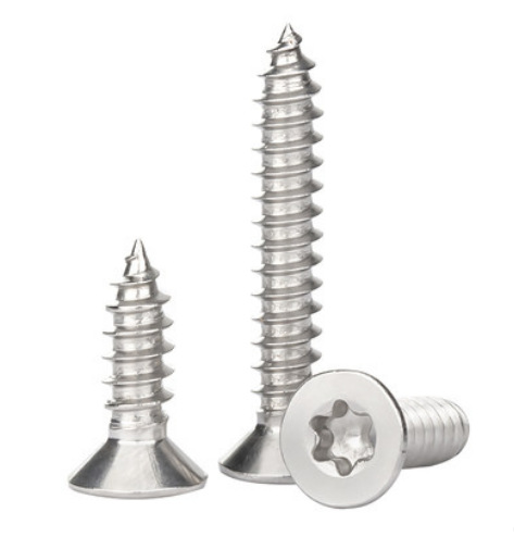 Paidu plum countersunk head self-tapping anti-theft screw plum anti-theft screw 304 stainless steel factory direct sales