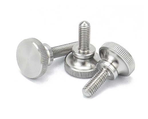 Paidu knurled screw high head knurled hand-twist bolt screw slingshot hand-tight hand-twist screw 304 stainless steel GB834
