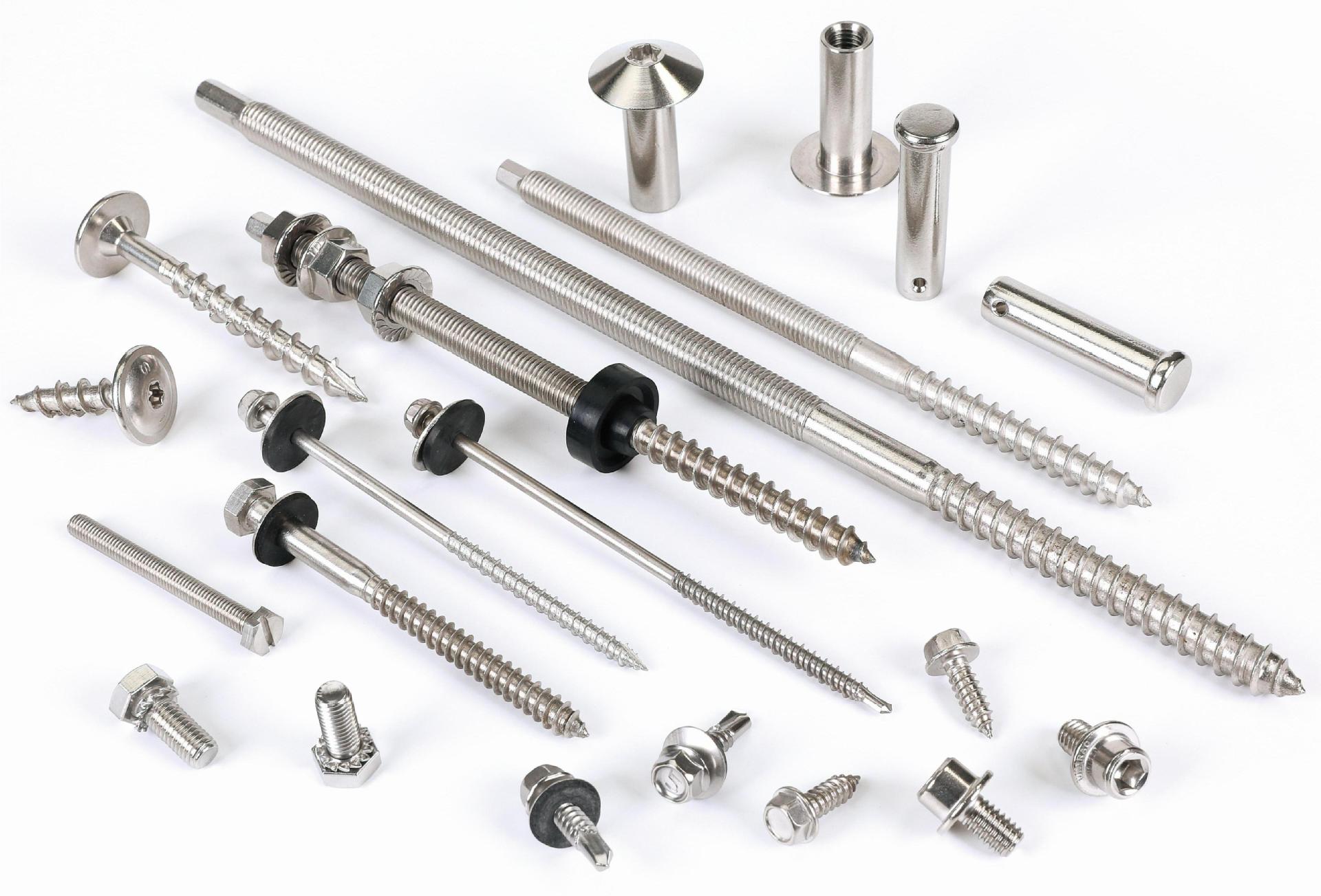 Paidu 304 stainless steel screw non-standard screw photovoltaic bolt double-headed self-tapping screw