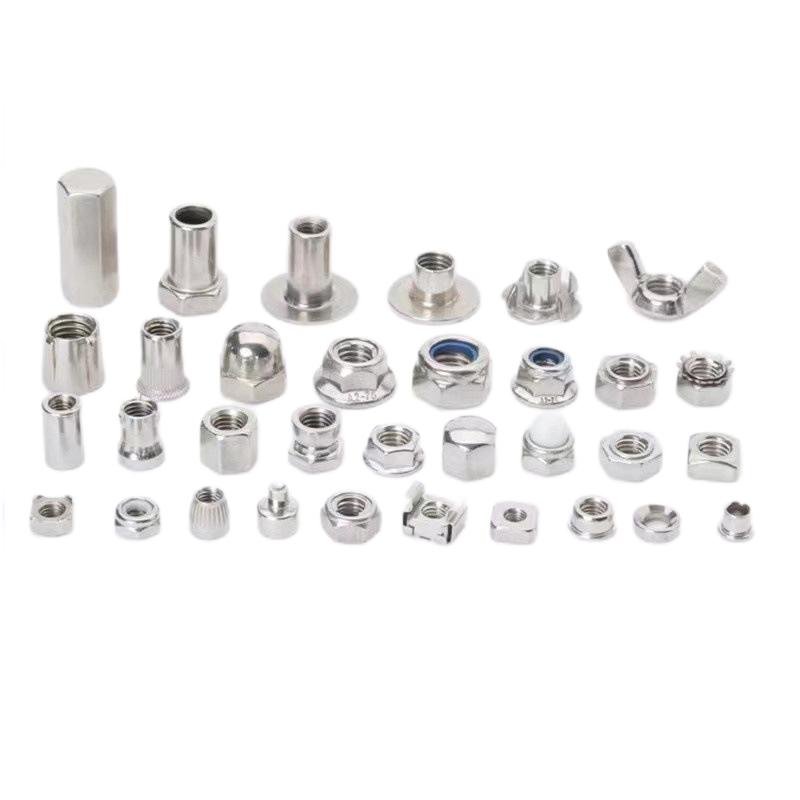 Paidu stainless steel non-standard nut processing stainless steel non-standard nut flange square hex nut special-shaped nut