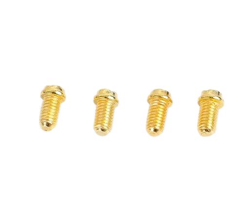 Paidu m2-m6 terminal screw flat head cylindrical head small screw eleven-character round tail screw copper-plated switch screw