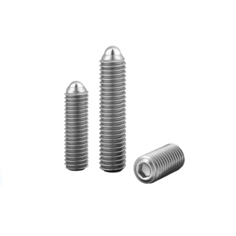 Paidu wholesale 304 stainless steel pointed set screw M2-16 top screw stop taper end hexagonal machine screw GB78