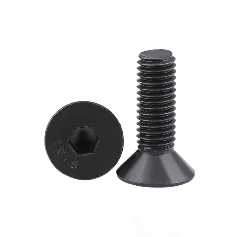 Paidu 10.9 grade countersunk head hexagon socket bolts flat cup high strength flat head socket bolts