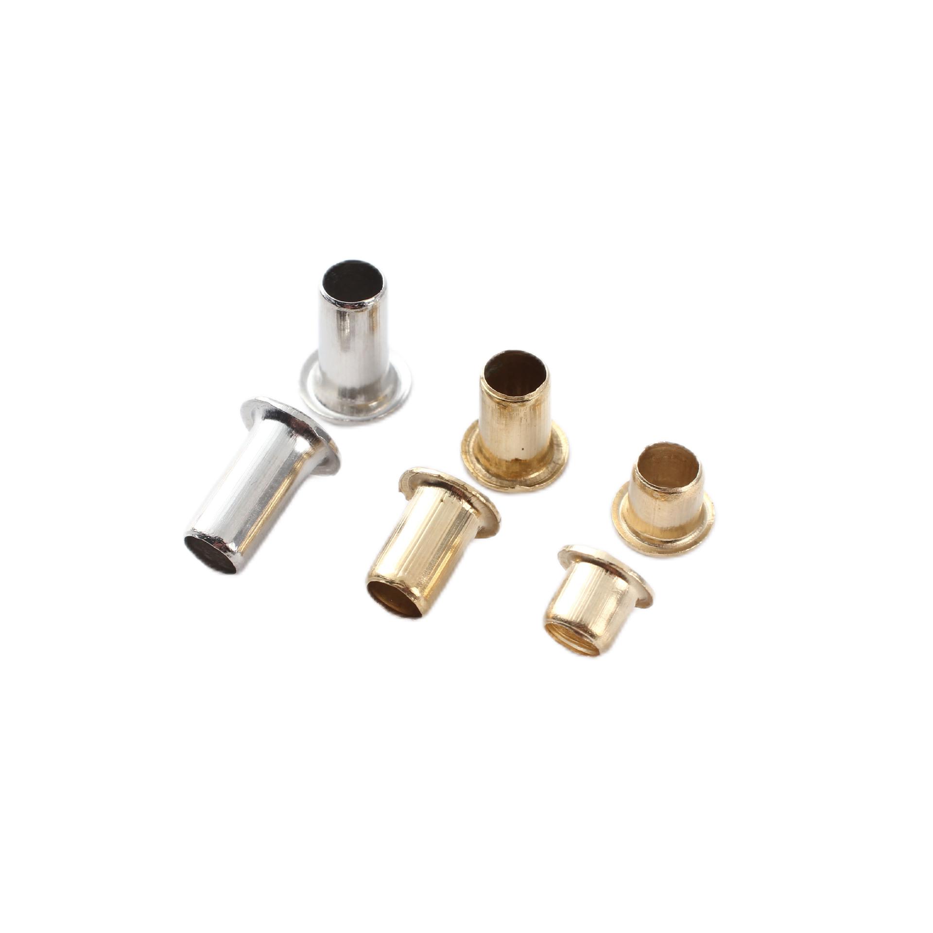 Paidu copper hollow rivets step rivets eye rivets tubular single tube hollow rivets spot wholesale