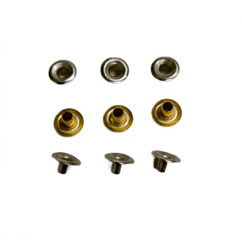 Paidu copper hollow rivets circuit board rivets flat head semi-hollow copper rivets manufacturers supply brass rivets round heads
