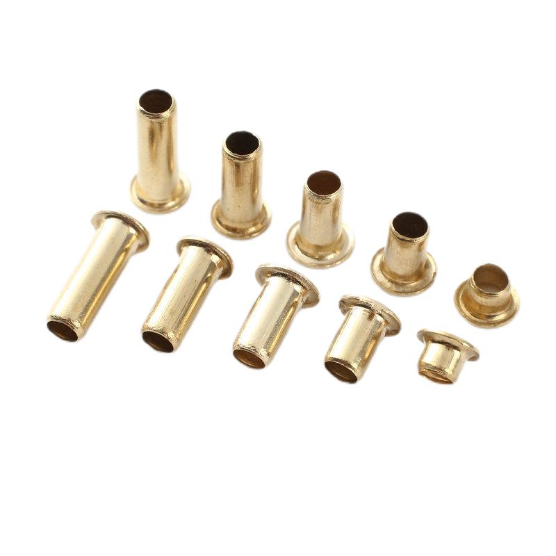 Paidu copper hollow rivets non-standard customization multi-material iron aluminum stainless steel copper eye rivets hollow rivets wholesale