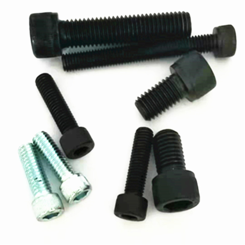 Paidu DIN912 hexagonal cylindrical head bolt carbon steel 12.9 grade screw head knurled black quality assurance