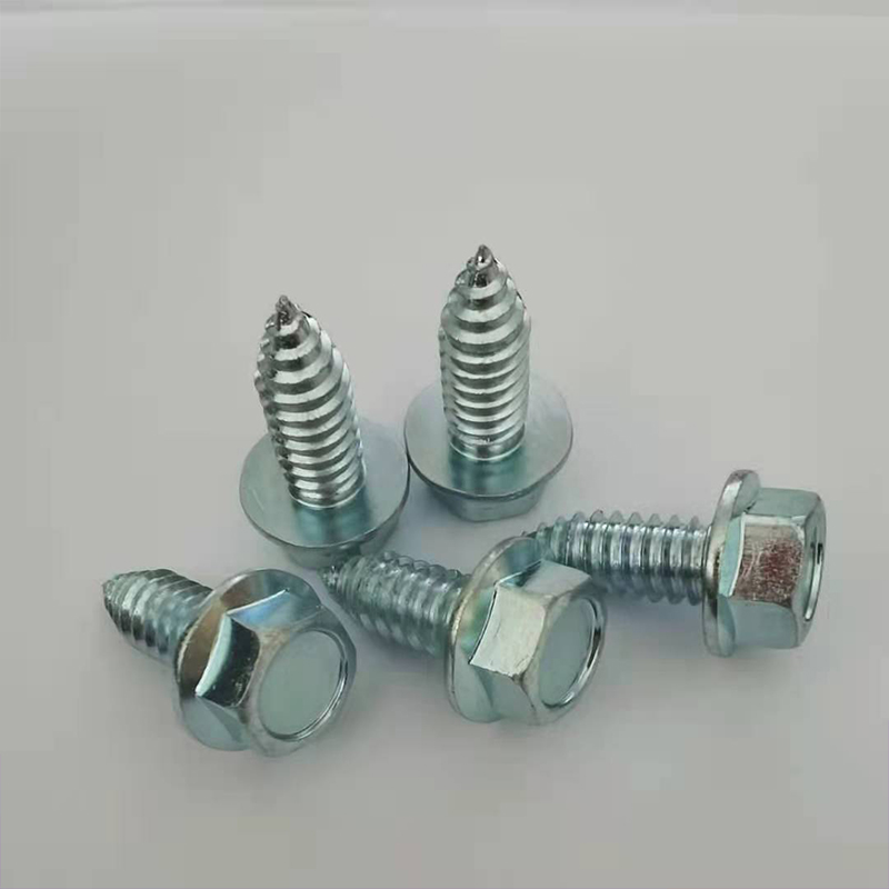 Paidu American six Angle flange self-tapping screw bolt 3/8*1 manufacturer of quality assurance 5 8.8 high strength galvanized