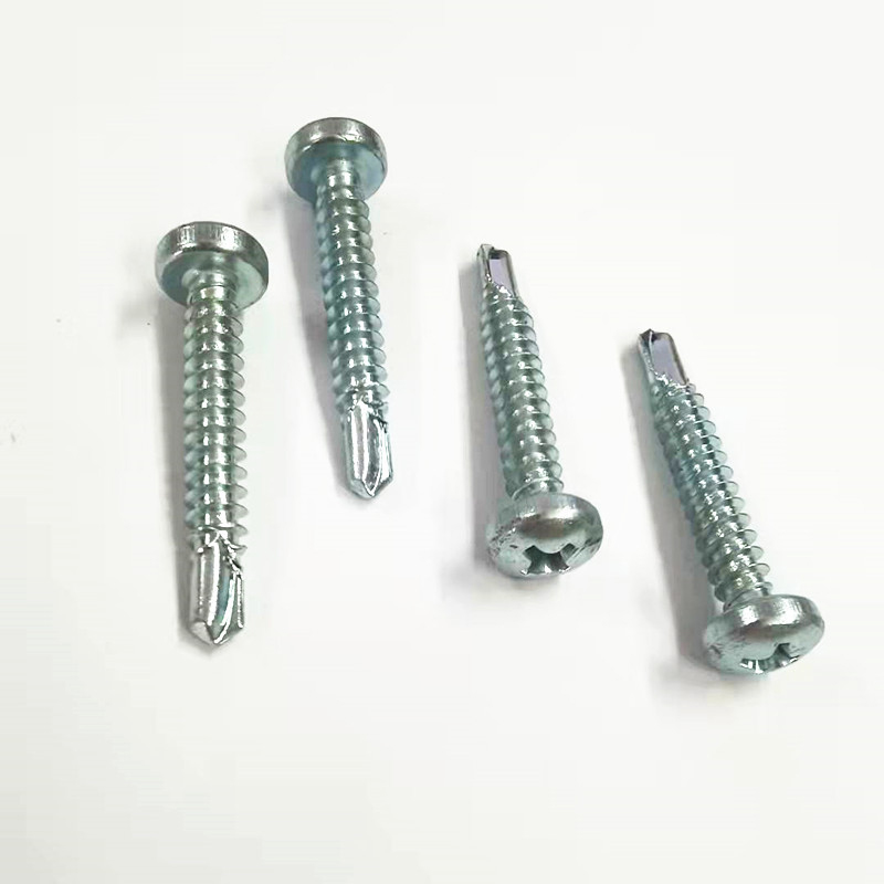 Paidu Cross pan head drilling screw 1022 carbon steel blue white zinc quality assurance specifications complete source manufacturers