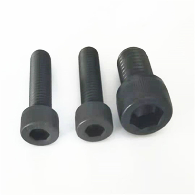 Paidu DIN912 hexagonal cylindrical head bolt carbon steel 12.9 grade screw head knurled black quality assurance