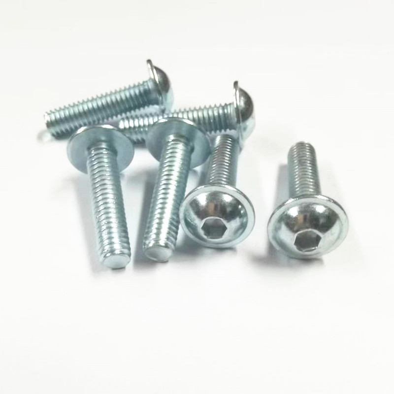 Paidu ISO7380-2 Half round head hexagonal socket 10.9 class cup cushion screw manufacturers direct quality assurance