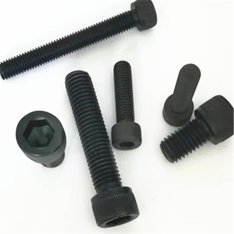 Paidu DIN912 hexagonal cylindrical head bolt carbon steel 12.9 grade screw head knurled black quality assurance