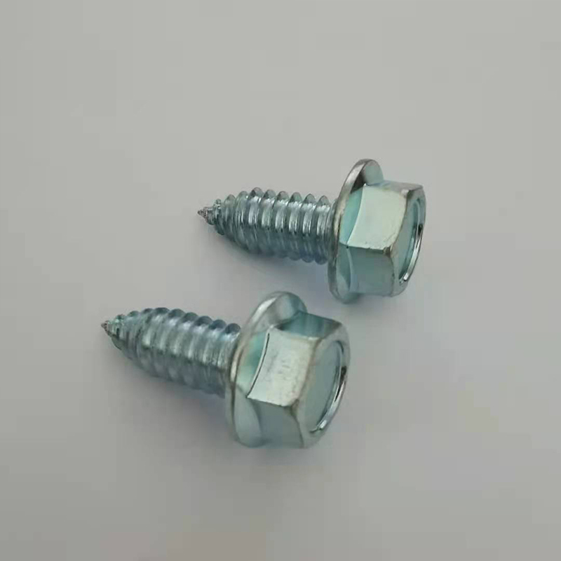 Paidu American six Angle flange self-tapping screw bolt 3/8*1 manufacturer of quality assurance 5 8.8 high strength galvanized