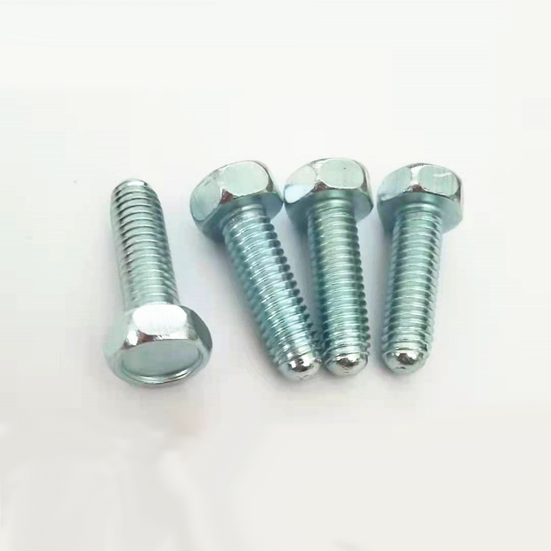 Paidu Outer hexagonal round tail bolts 4.8 Grade 8.8 Grade blue and white zinc source manufacturer Quality assurance Quality service