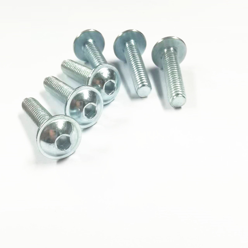 Paidu ISO7380-2 Half round head hexagonal socket 10.9 class cup cushion screw manufacturers direct quality assurance