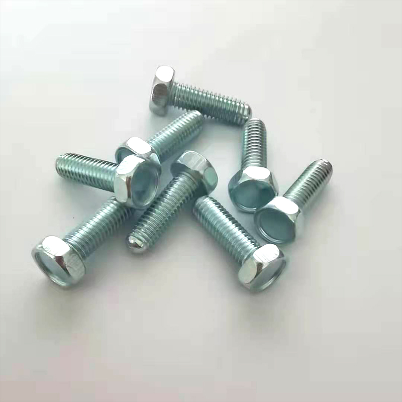 Paidu Outer hexagonal round tail bolts 4.8 Grade 8.8 Grade blue and white zinc source manufacturer Quality assurance Quality service