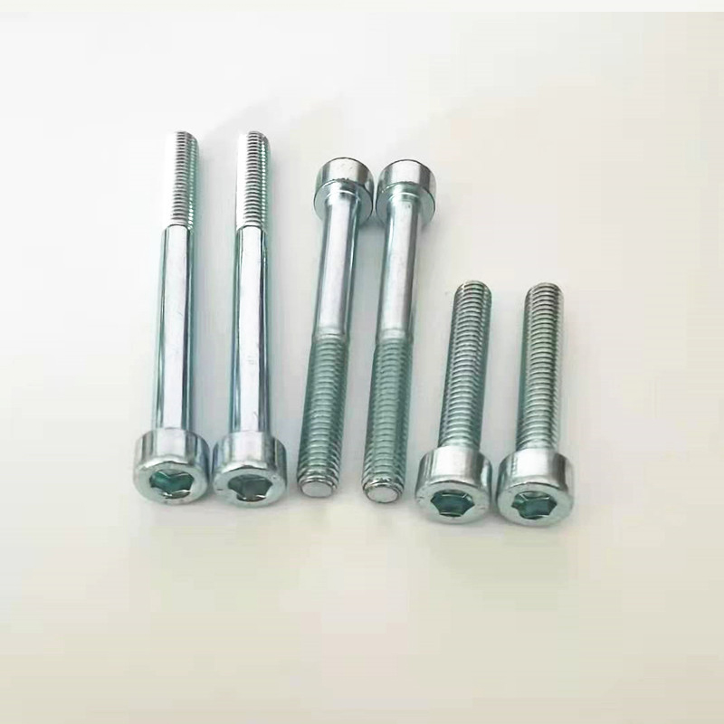 Paidu DIN7984 hexagonal thin cylindrical head machine screws 8.8 grade blue and white zinc plated bolt source manufacturer cup head screws