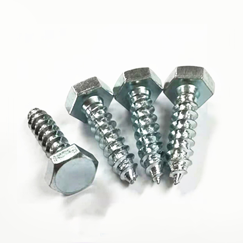 Paidu External hexagonal self-tapping American wood screw 1/4*1 inch carbon steel galvanized manufacturers production quality assurance processing customization