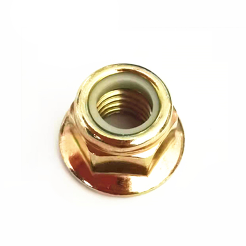 Paidu Hexagonal flange locknut nut nut cap Salt spray color zinc 120 hours flat head quality assurance M5M6M8M10M12