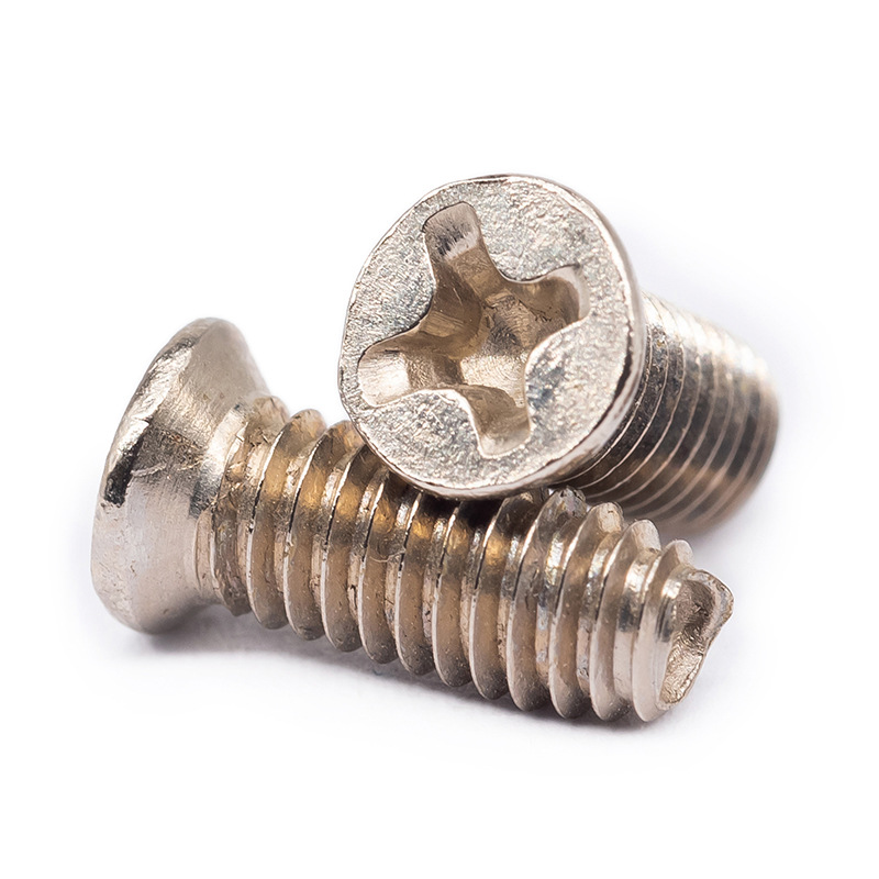 Paidu Cross recessed countersunk head self-tapping locking screw triangle teeth GB/6561 nickel-plated black zinc white zinc hardening screws