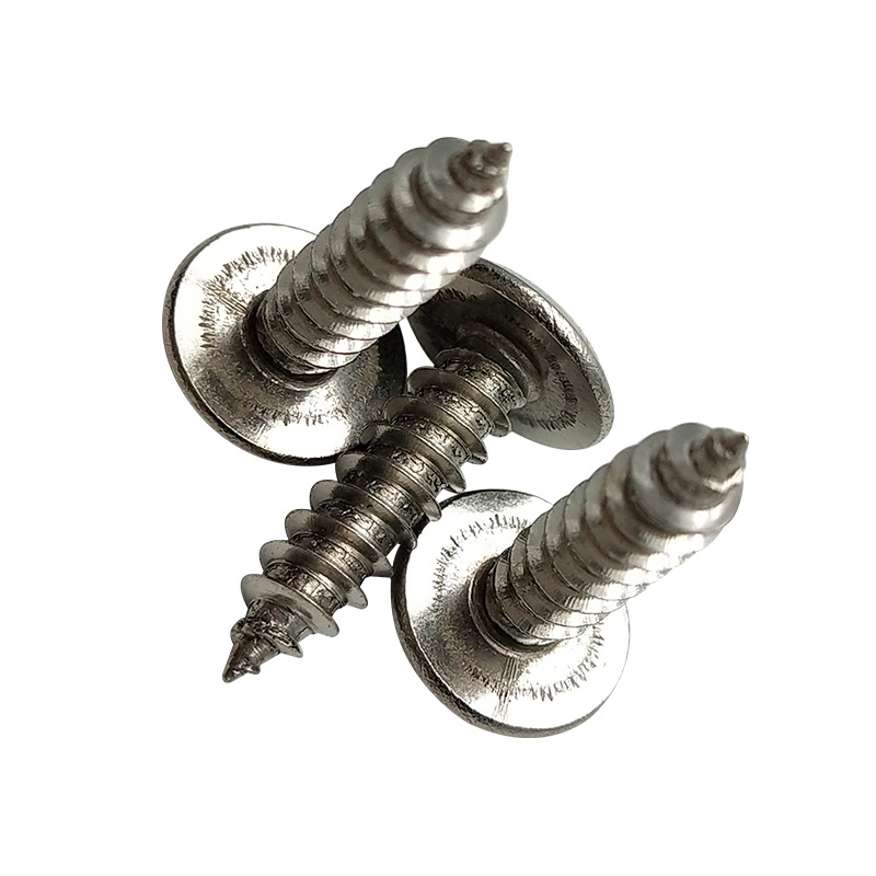 Stainless Steel Flat Head, TA Umbrella Head, Flat Round Head, and various head types, ranging from ST3 to ST6, self-tapping screws.
