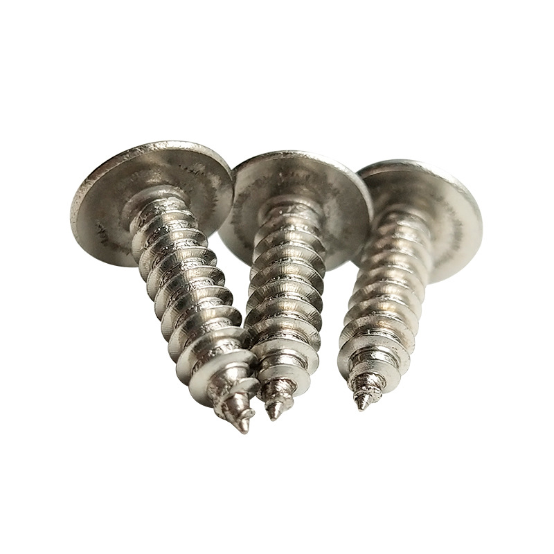 Stainless Steel Flat Head, TA Umbrella Head, Flat Round Head, and various head types, ranging from ST3 to ST6, self-tapping screws.