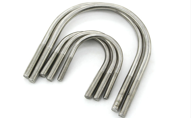 Manufacturer direct sales 304 stainless steel U-shaped wire U-shaped bolt V-shaped screw horseshoe screw clamp screw M8 series